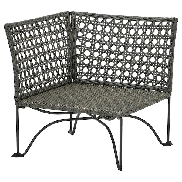 Módulo canto de sofá modular para o quintal